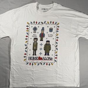 Home Alone Shirt Mens XL  Merry Christmas Ya Filthy Animal Graphic Cross Stitch
